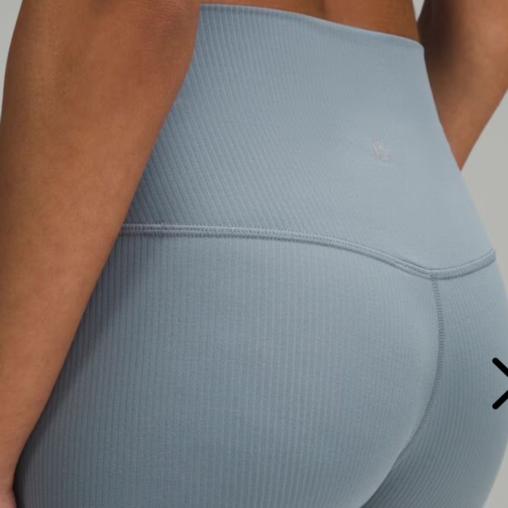 NWT lululemon Align Ribbed HR Legging 25" Belgian Blue - Picture 7 of 8